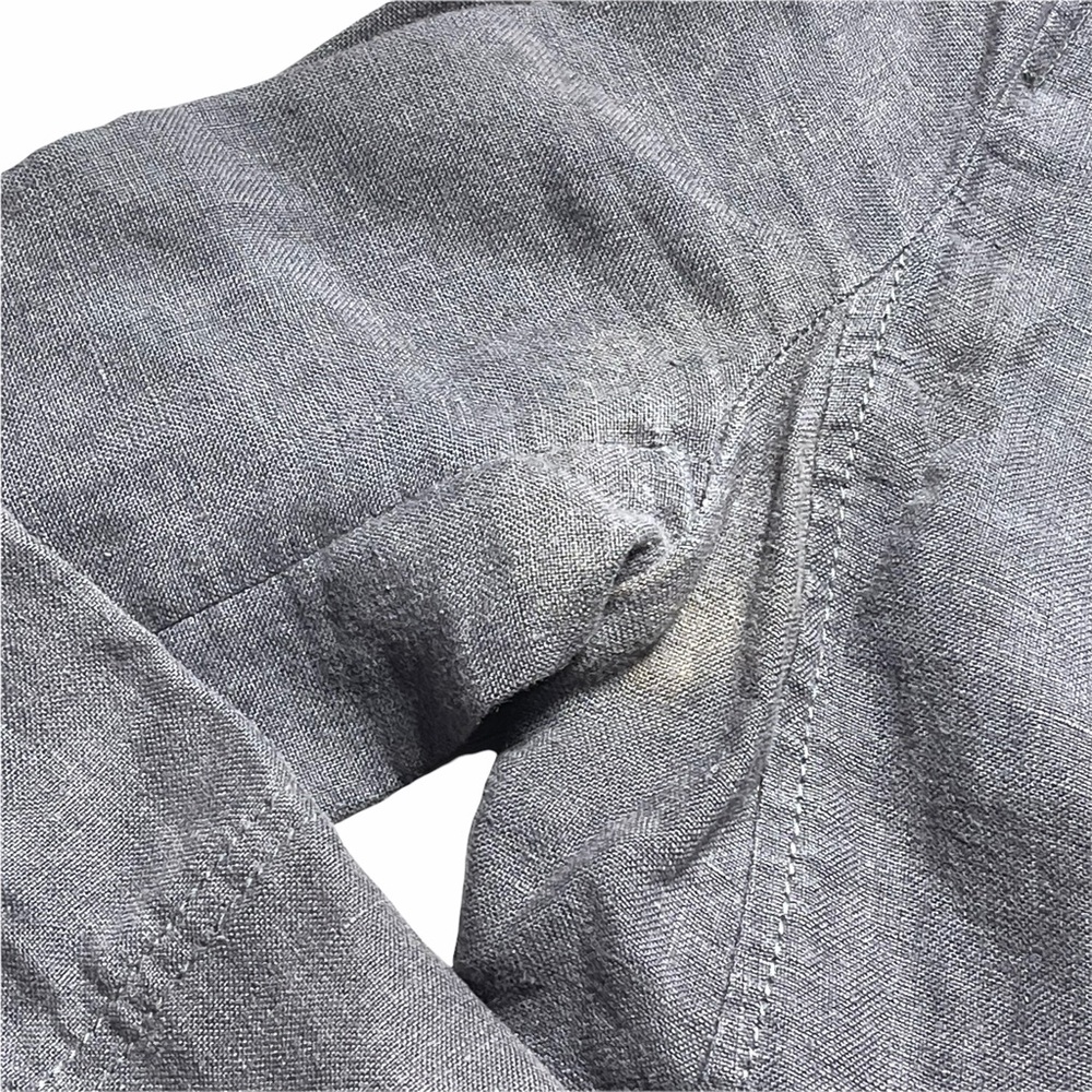 Anthropologie Hei Hei Grey 100% Linen Blazer 4 - Picture 7 of 10